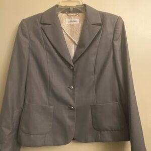 Calvin Klein size 14, lined suit, blazer 26” & A-line skirt 24” fully lined
